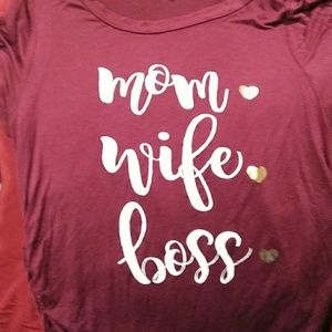 Mom, Wife, Boss blouse